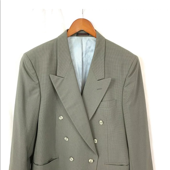 Men 42R Jean-Paul Germain BlazerGray Tweed Pattern - Picture 2 of 9